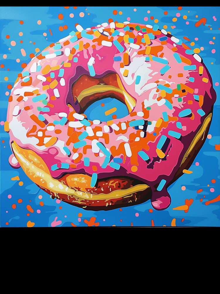 Iced Donut Pop Art 3 by AstroRisq