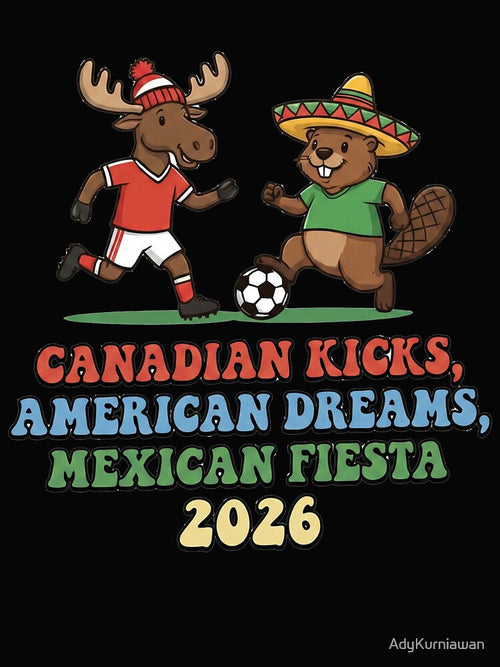 2026 North American Soccer Host Nations Unity Graphic - Canada USA Mexico by AdyKurniawan