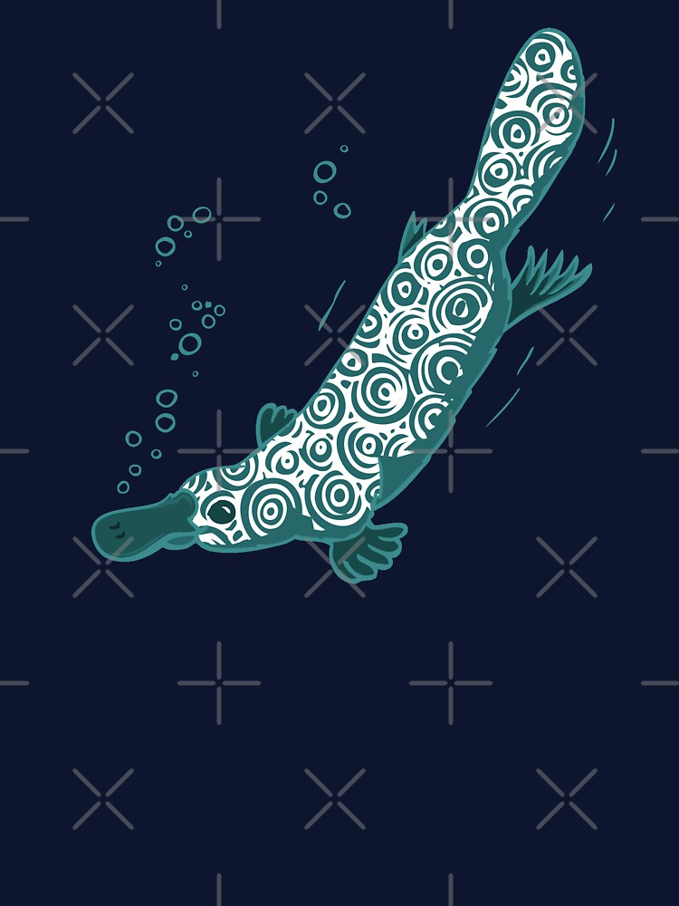 Platypus graphic art by Sarah Trett