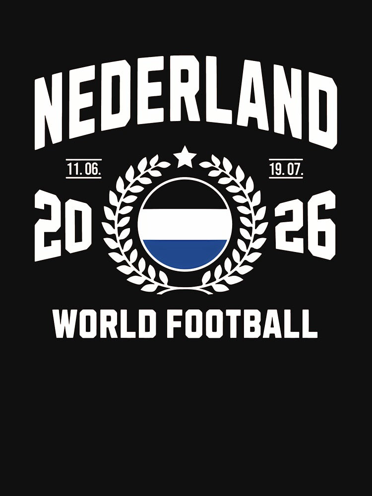 Nederland World Football 2026 Badge Design T-Shirt_86995090 by gidget-gadget