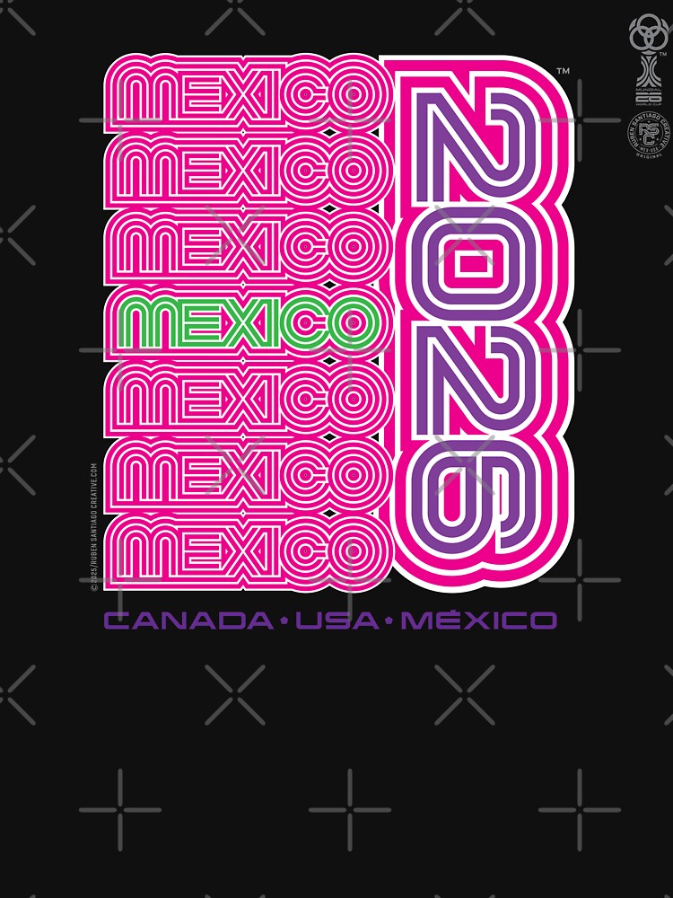 Mexico Retro Soccer – Canada USA Mexico World Cup – Bold Vintage Typography World Cup Style by RSC-STORE
