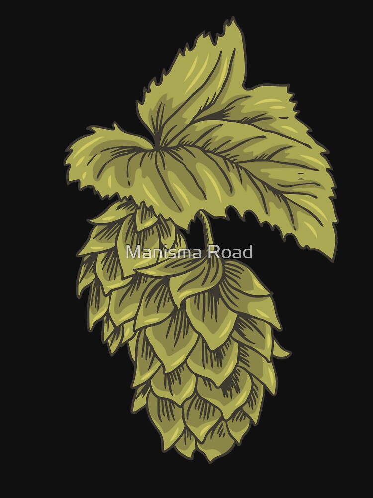 Beer Hops T-Shirt Gift For Beer Drinkers by Manisma Road