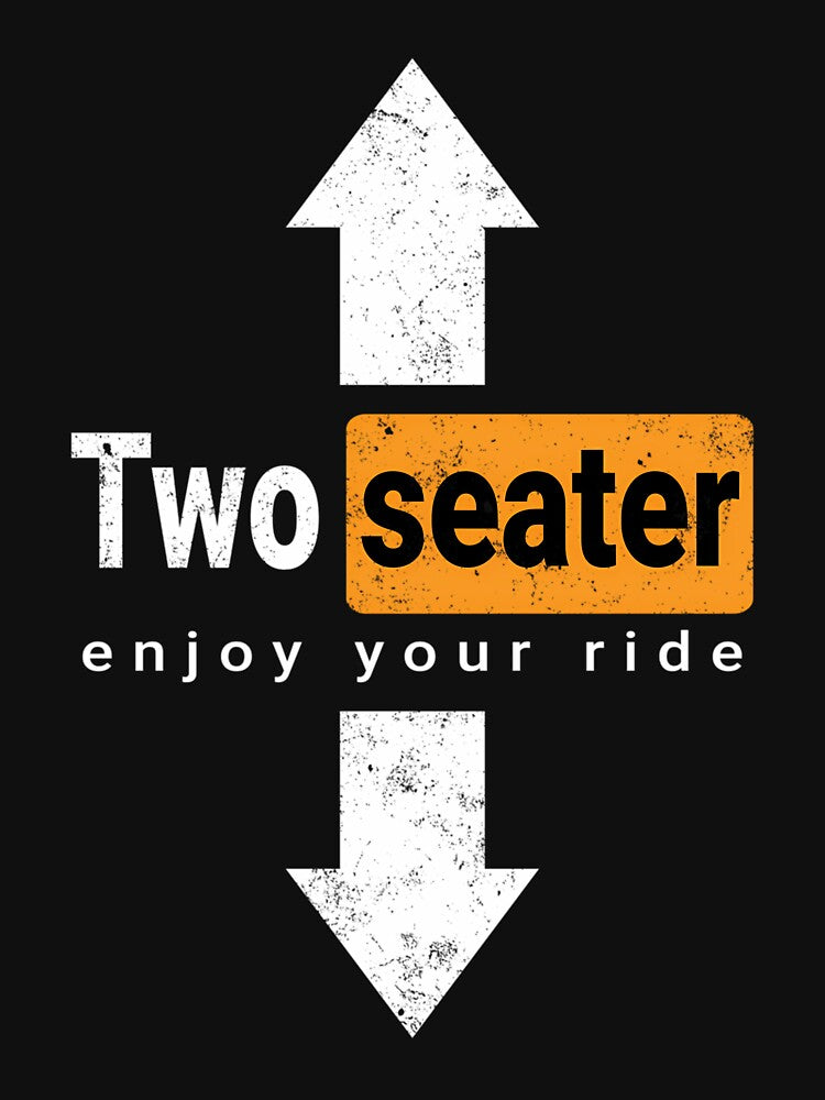 Two Seater Funny Swinger Threesome Adult Humor Dad Joke by SelinaGreenholt
