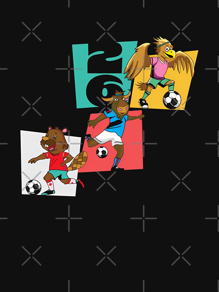 North America Mascots 2 T-Shirt_83568192 by rattiya2009