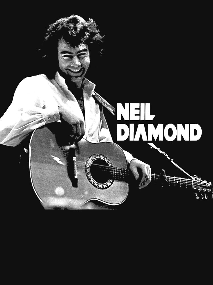 White and Black Neil Distressed Art Diamonds American Singer by CLEMENSLES