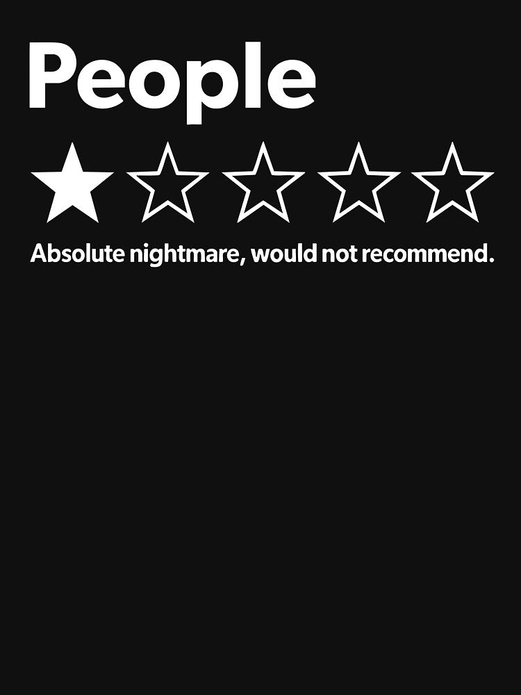 Funny Review People One Star Rating by Luxuriouss