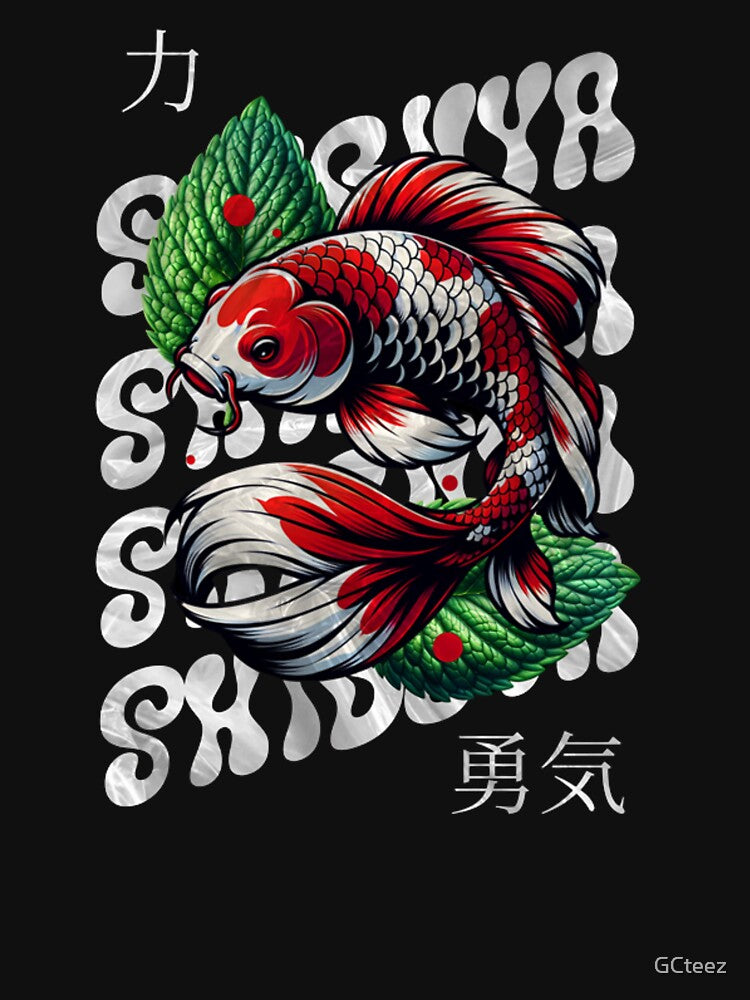 Japanese Koi Fish Streetwear Tokyo Shibuya Style Graphic by GCteez