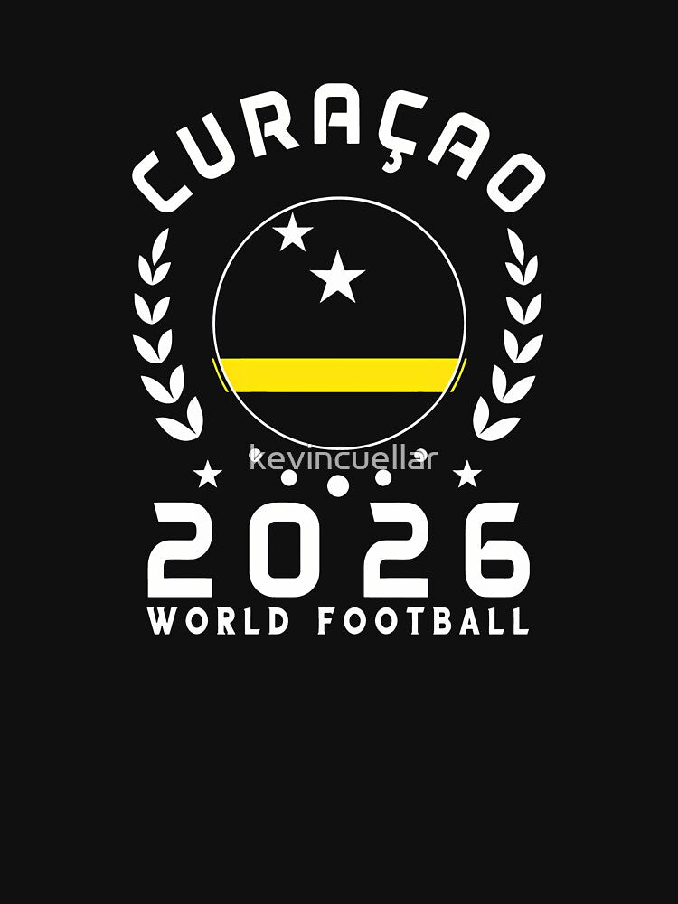 World Cup 2026 Curacao Football Fan Curacaoan Supporter T-Shirt_85310550 by kevincuellar