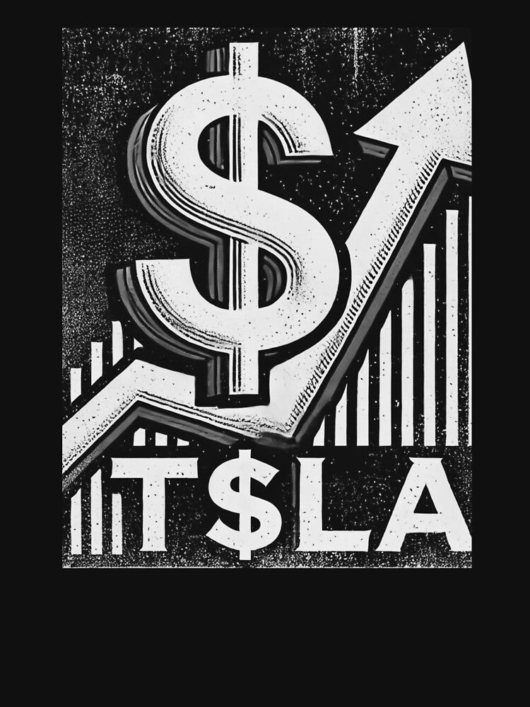 Copy of TSLA Tesla Stock Investor Shirt Electric Vehicle Trader Stock Market Apparel by TEEJAMBOREE