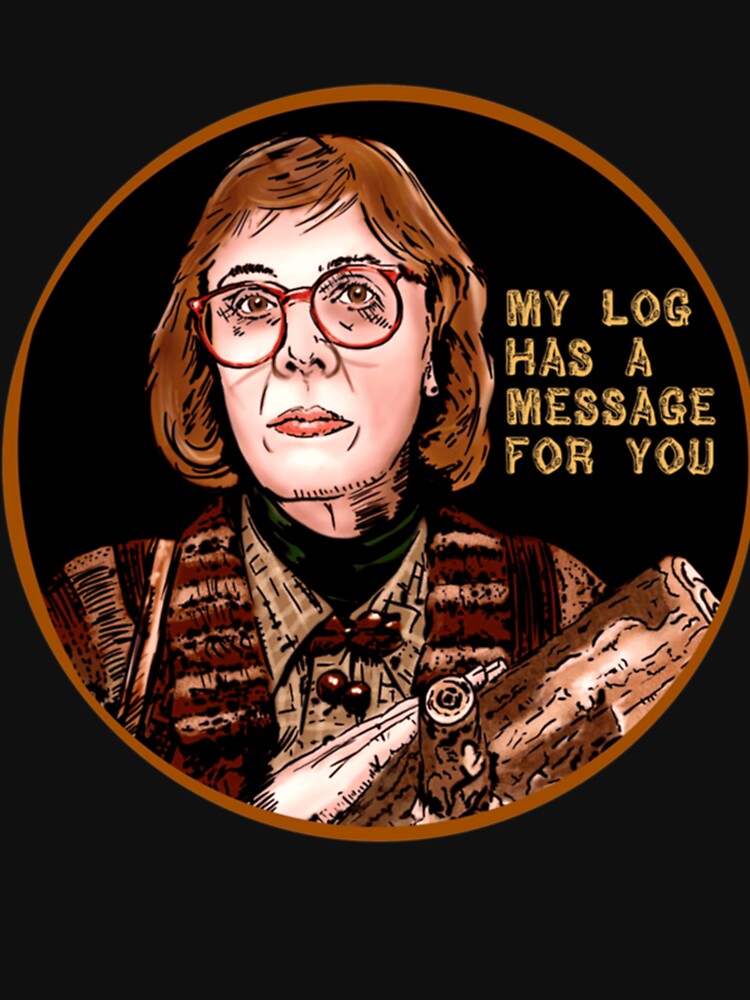 Log Lady Message Retro Pop Illustration by JuliaJindra