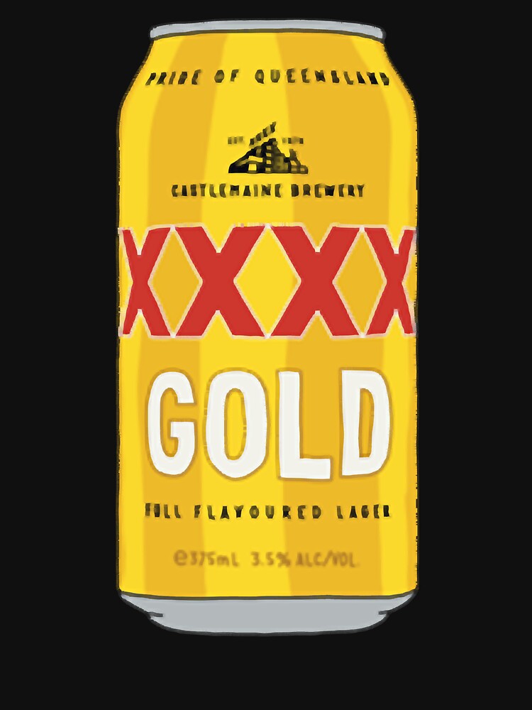 Hand-drawn XXXX Gold can by GuvaZone