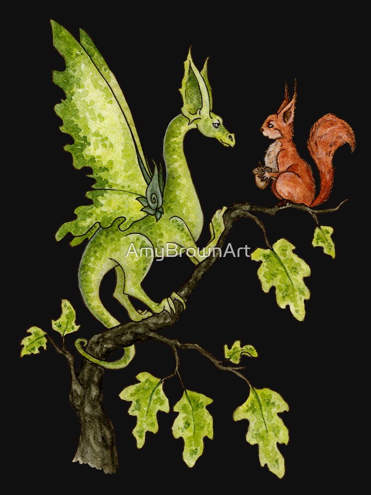 Oak Tree Encounter by AmyBrownArt