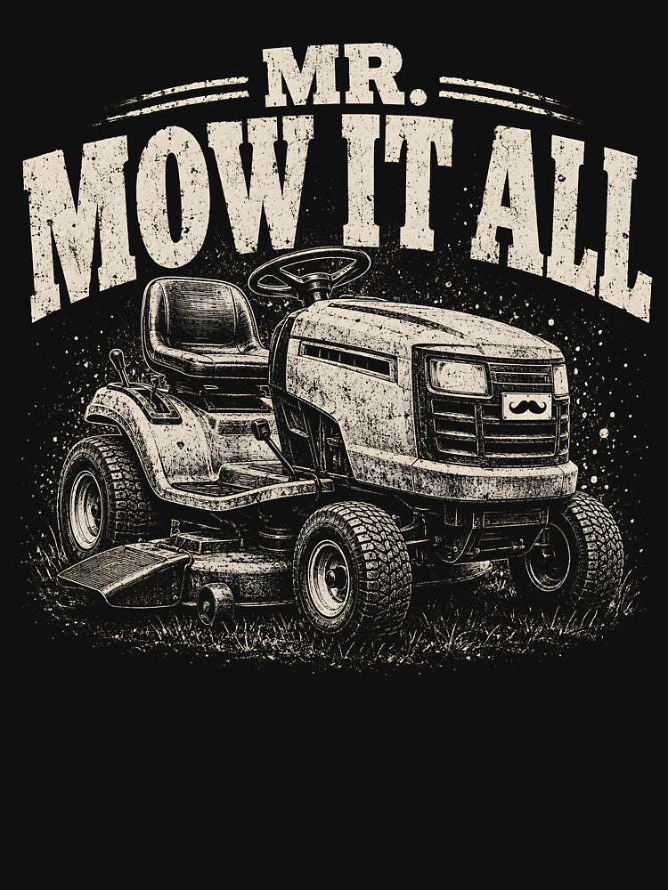 Mr. Mow It All Lawn Mower Landscaper by zoes-ink