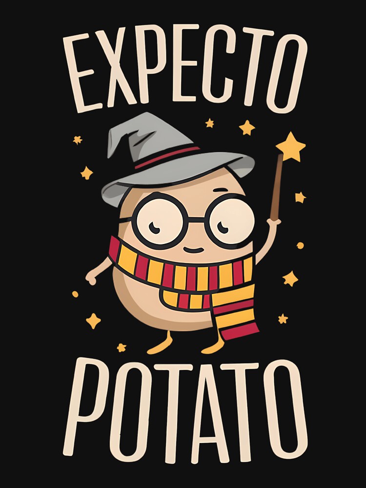 Expecto Potato Wizard Funny by KellieHoskins