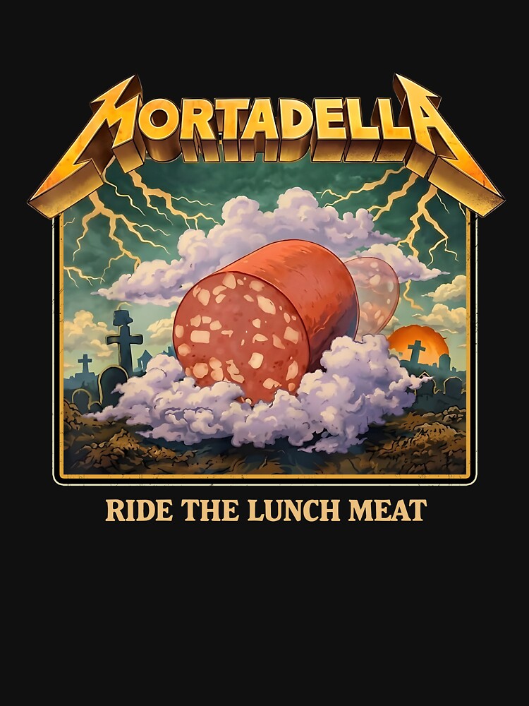 Mortadella Ride The Lunch Meat Italian Food Funny by RDGNR