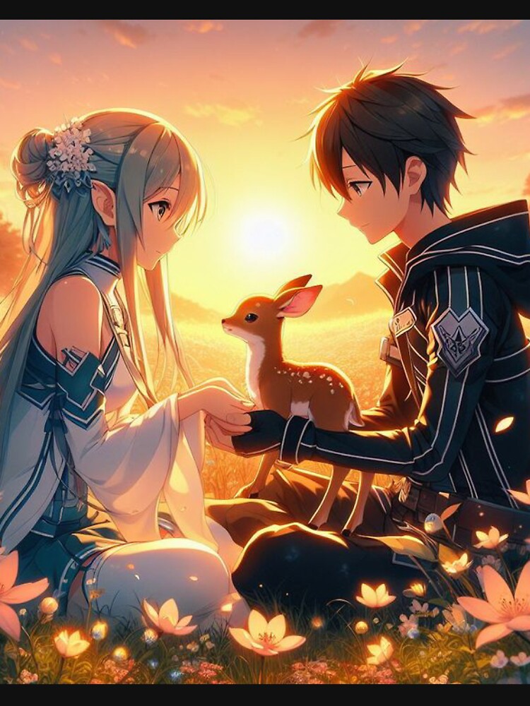 sword art online kirito x asuna by Emmamago