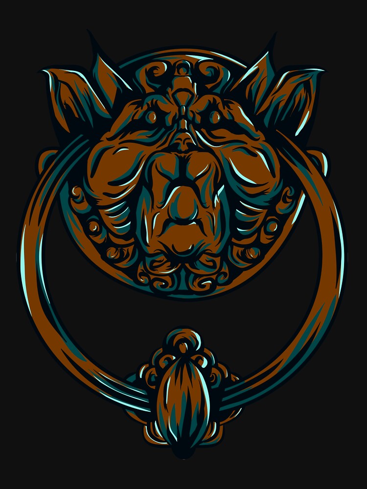 labyrinth door knocker by wetchickenlip