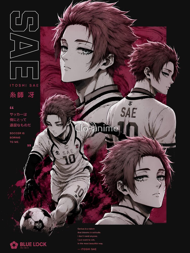 Itoshi Sae Blue Lock Anime Poster | Elite Midfielder Manga Aesthetic Art by Cloanime Art