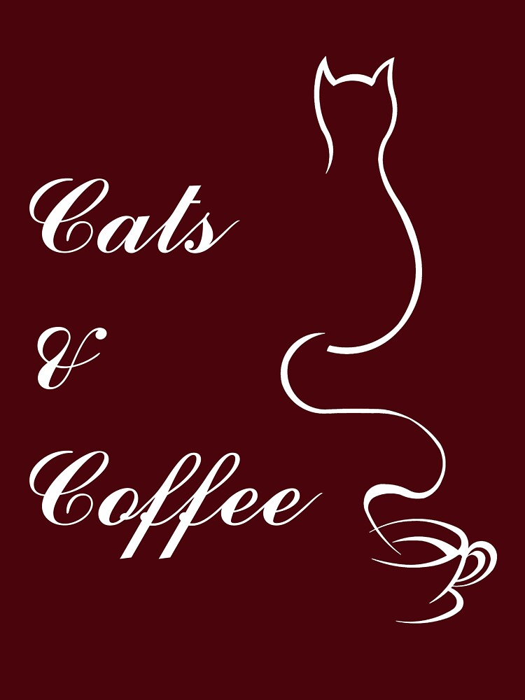 Cute Cats and Coffee T-Shirt by triharder12