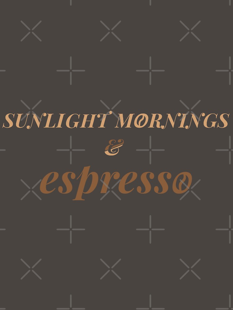 Sunlight Mornings & Espresso T-Shirt – Soft Aesthetic Coffee Lifestyle Tee by PixelCraftBD