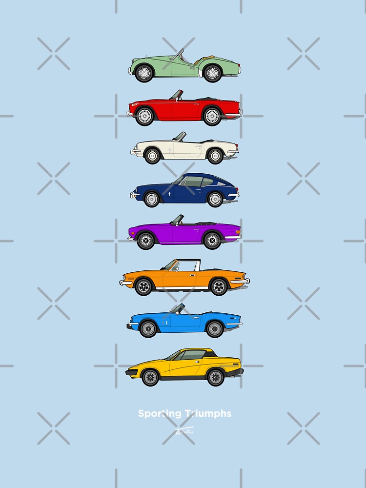Sporting Triumphs (Triumph Sports cars) Classic Car Collection by RJWautographics