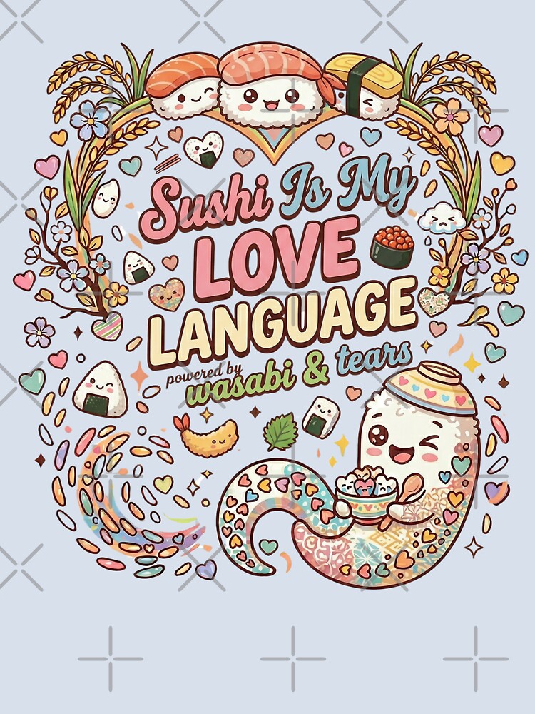 Sushi Is My Love Language Cute Funny Asian Food Lover AAPI by Im-Ara