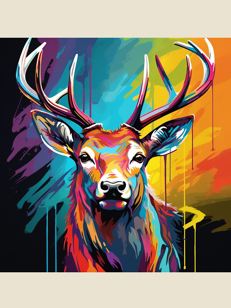 Stag Pop Art 4 by AstroRisq