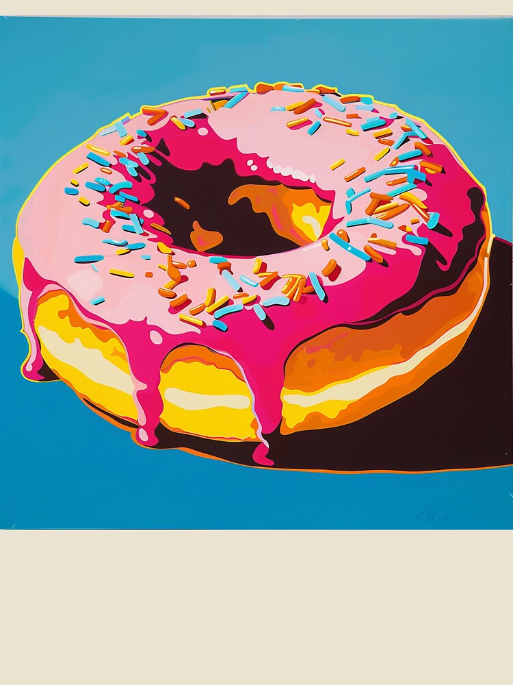 Iced Donut Pop Art 9 by AstroRisq