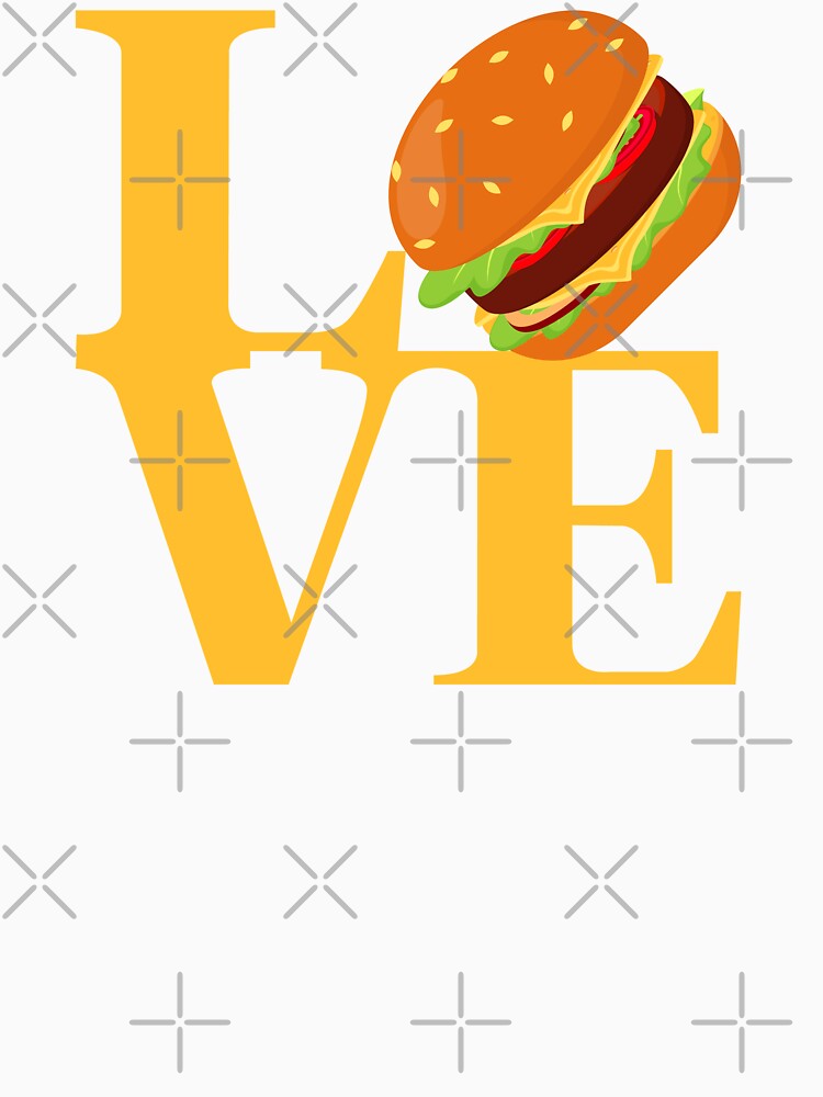 Love Burger Cheeseburger Bun Lover - Philadelphia Pop Culture by el-em-cee