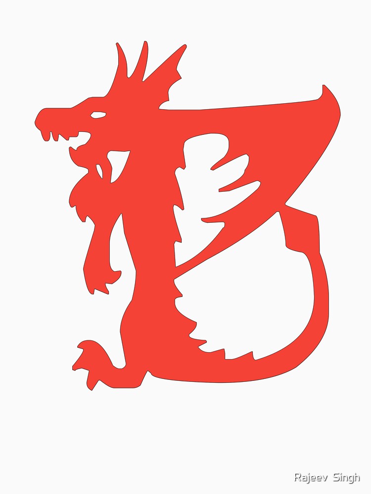 Dragon Initial Monogram B by Rajeev  Singh