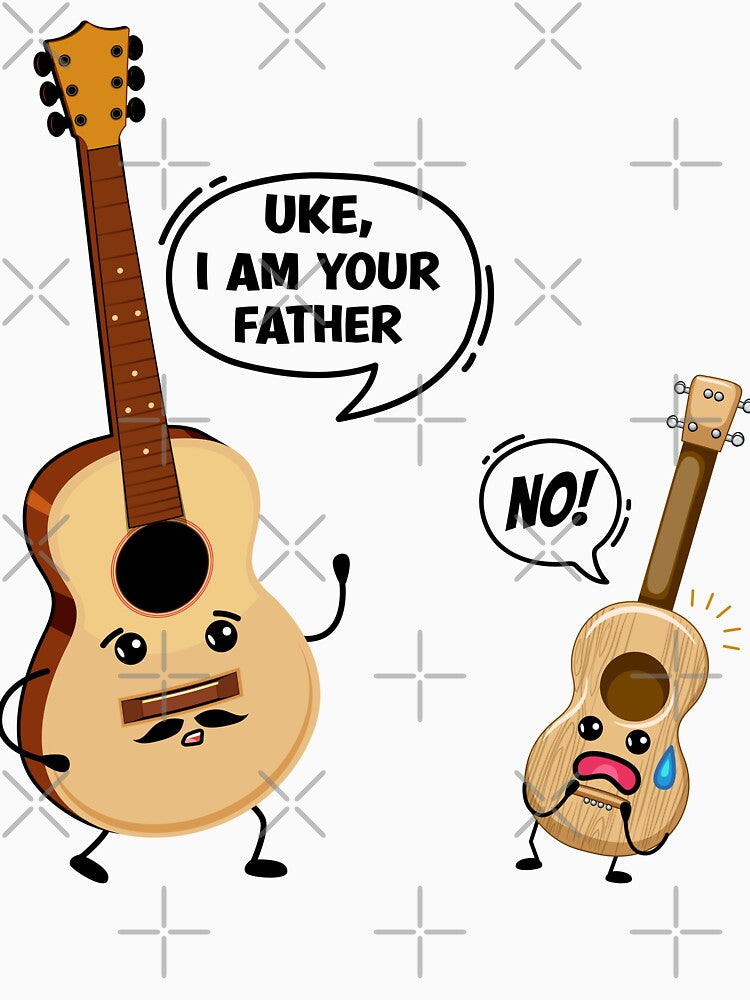 Uke I Am Your Father Funny Ukulele Guitar Musician by Ake10