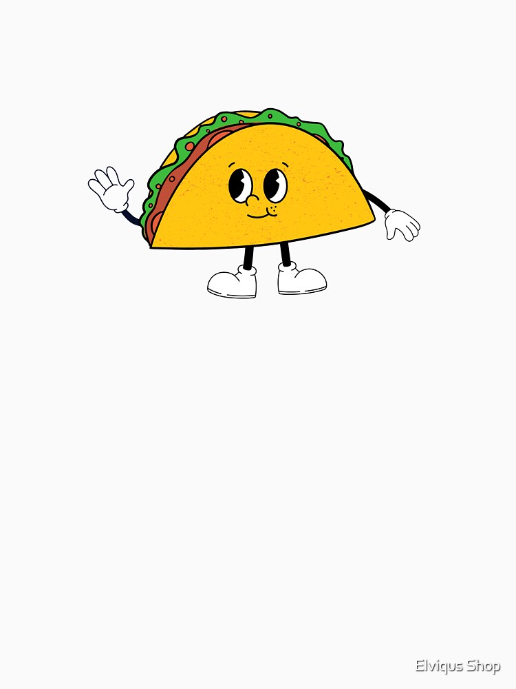Smiling Taco Character by Elviqus Shop