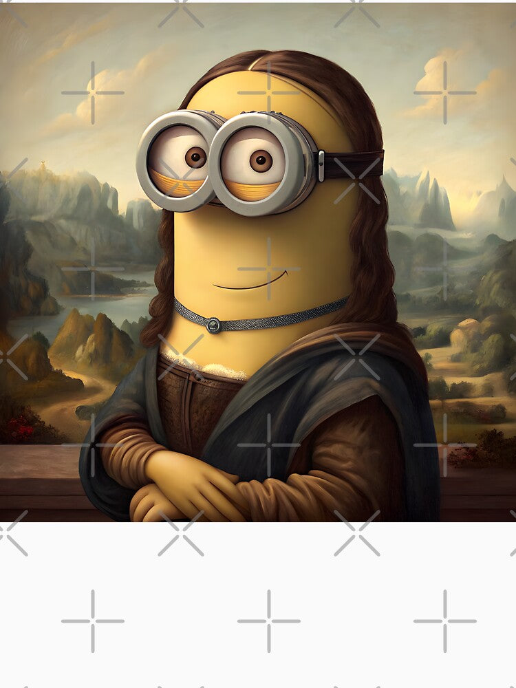 Minion Mona Lisa Parody – Whimsical Art by Fashvora