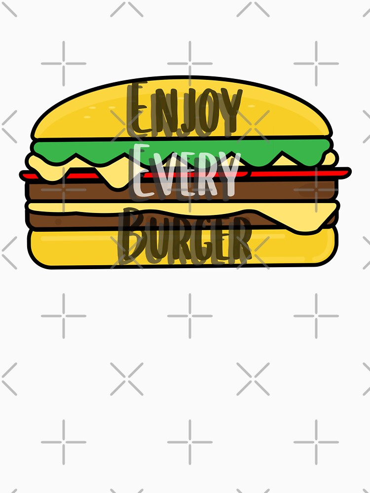 Enjoy Your Burger Sticker Design 2 by PositiveStudio