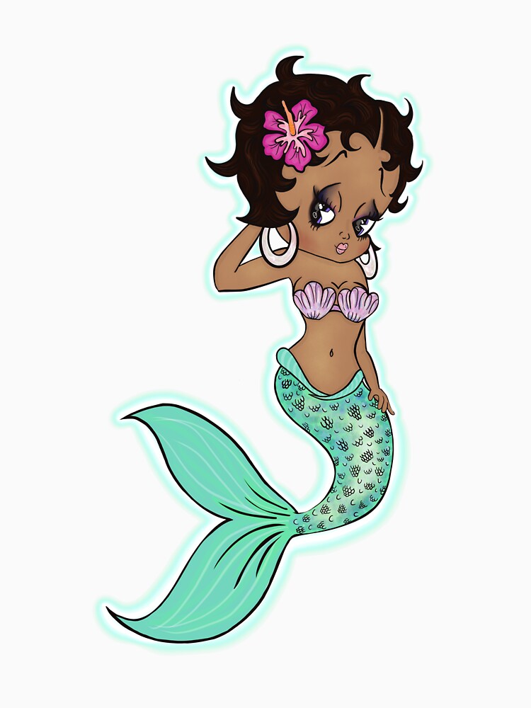 Neon Mermaid Betty Boop by The Beauty Brainery