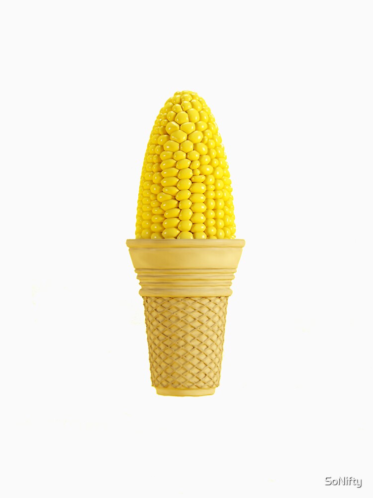 Vegan Pop Art Ice Cream Sweetcorn Cone Design by SoNifty
