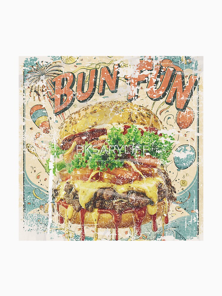 vintage style special burger day art by BKSARYLIFE