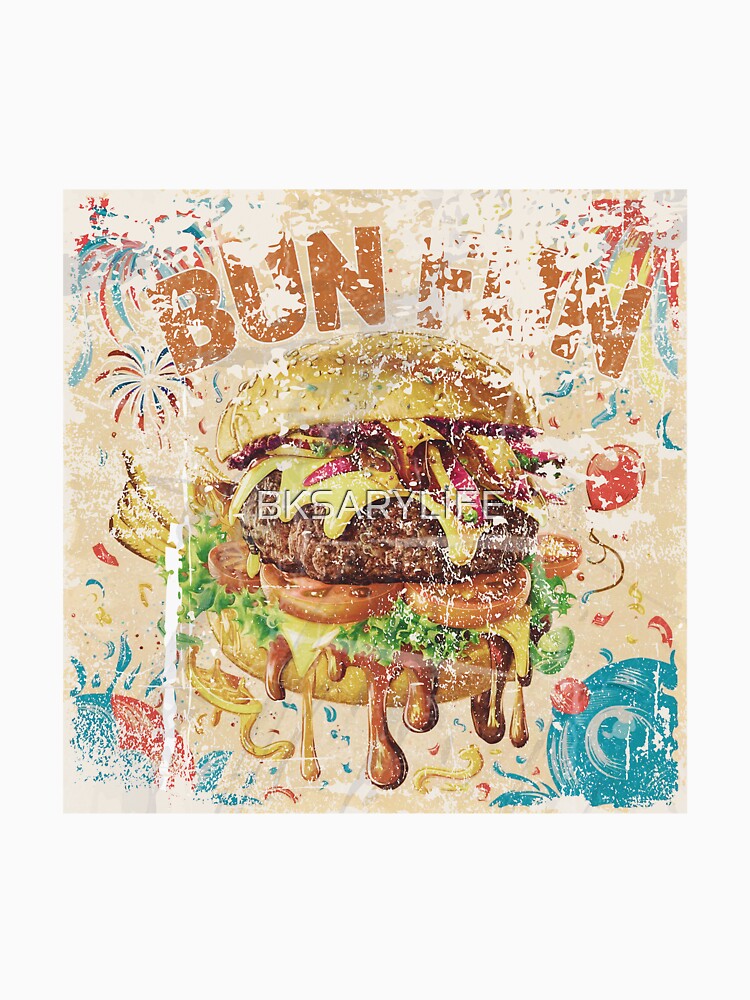 vintage style special burger day art with dirty effects by BKSARYLIFE