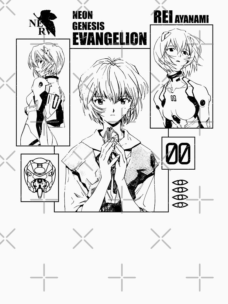 Rei Ayanami | End of evangelion shirt | otaku clothing by 1522Shop