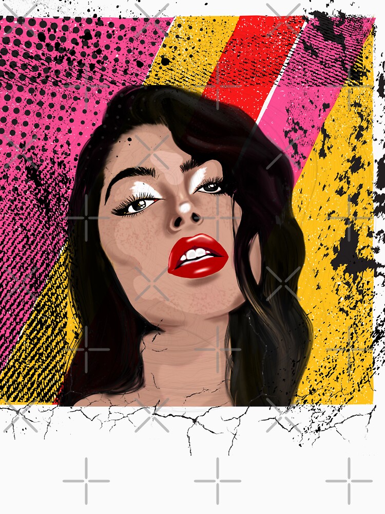 Original Vintage Pop Art | Girl looking by Mused by Melancholy
