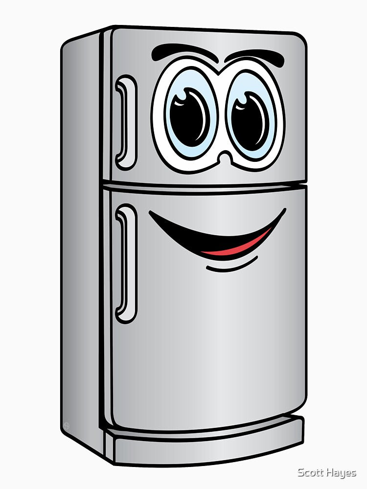 Stainless Steel Refrigerator Cartoon by Scott Hayes