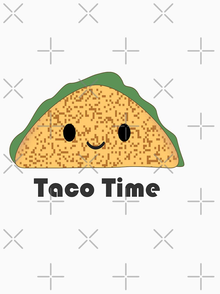 Taco Time Cute Kawaii Cartoon Taco by Hedgie Designs