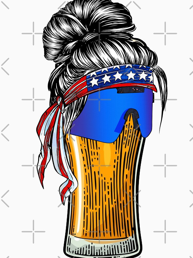 Bun Girl Beer Art  2VT by WaveOcean123