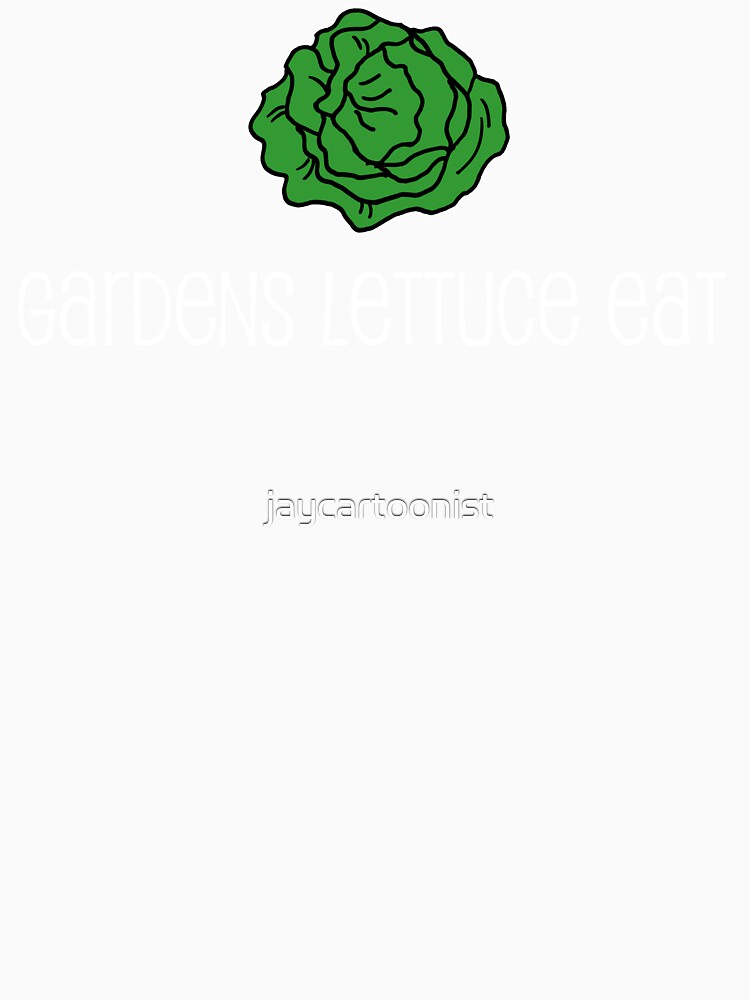 Gardens Lettuce Eat Vegetable Pun by jaycartoonist