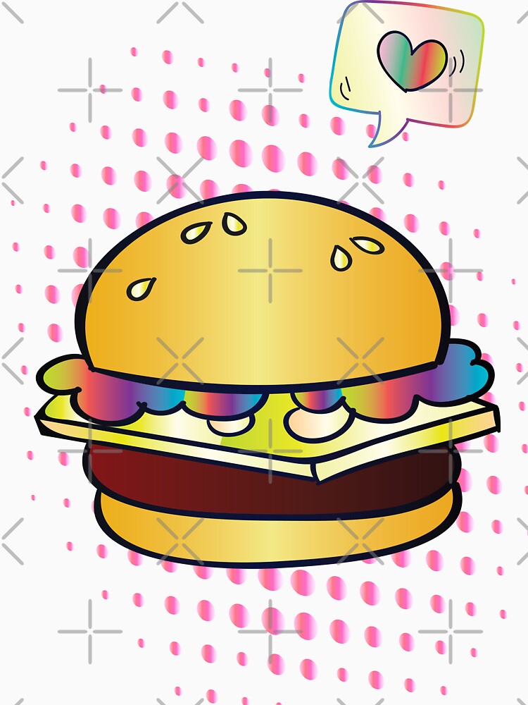 Juicy Burger USA Hamburger Foodietoon by ProjectX23