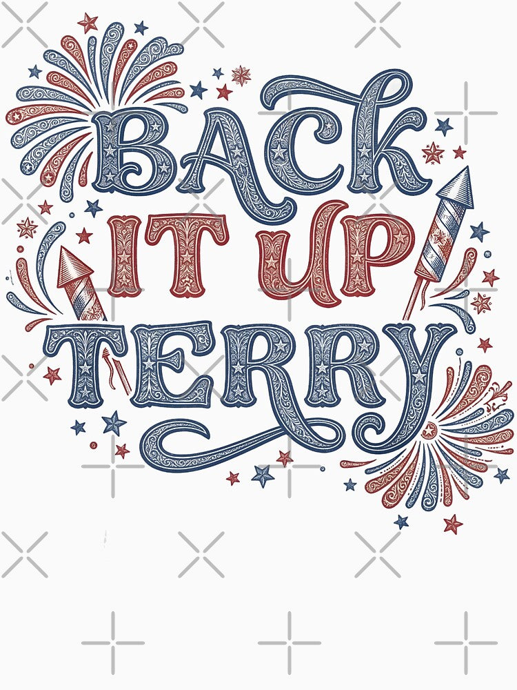 Back it Up Terry Put It in Reverse July 4th Fireworks Terry by THREE LITTLE BEANS