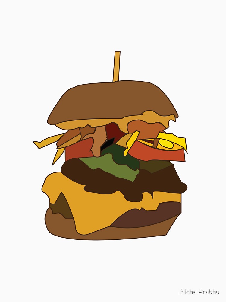 Burger Hamburger Burger Love Junk Food by Nisha Prabhu