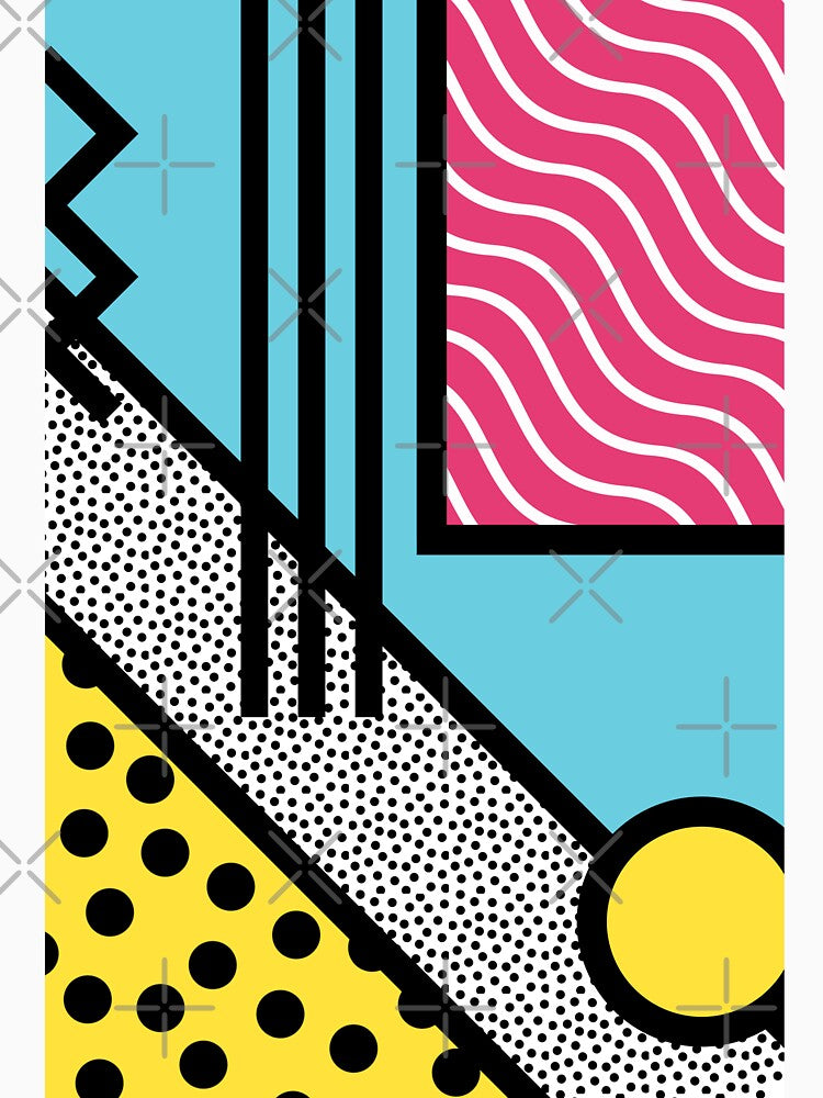 Abstract 80s memphis pop art style graphics by UDDesign