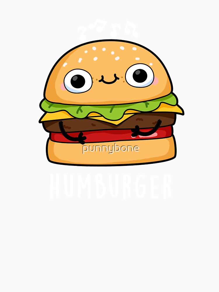 Humburger Funny Burger Puns (Dark BG) by punnybone