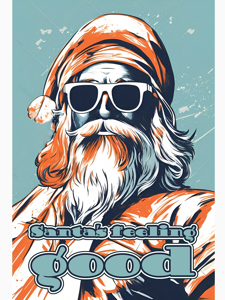Xmas Santa Pop Art by ZenStickConcept